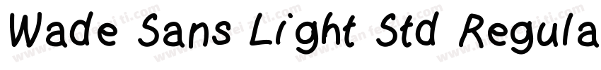 Wade Sans Light Std Regular字体转换